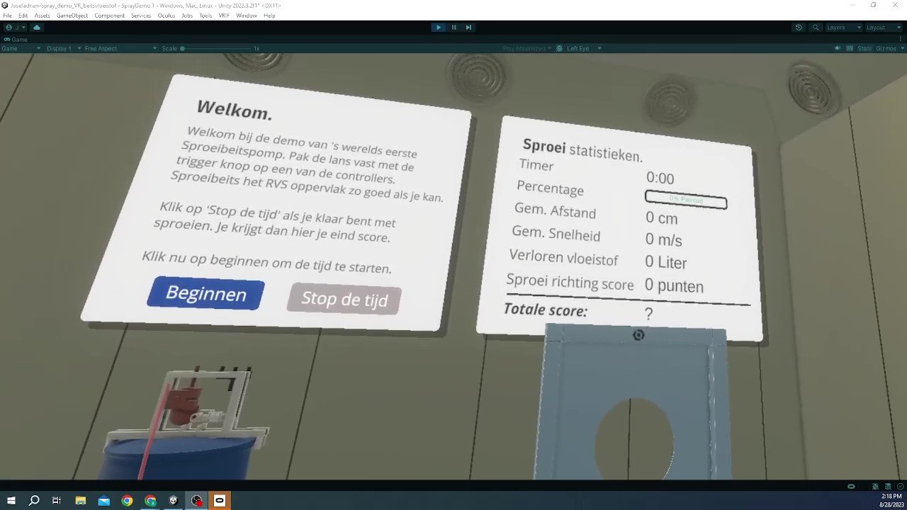 Spuiten en Leren: VR-technologie voor Beitsvloeistofsproeier